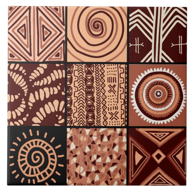 Padrão de estilo africano bonito (Frente)