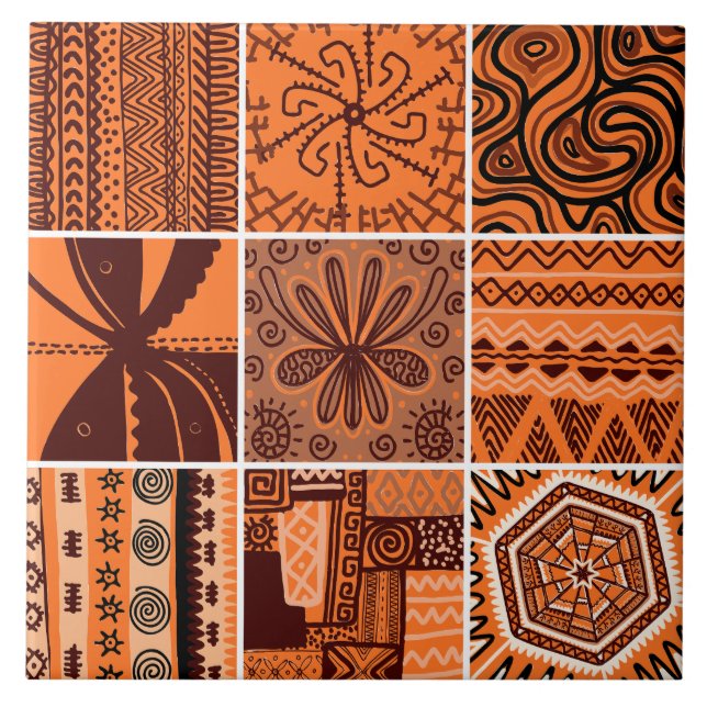 Padrão de estilo africano bonito (Frente)