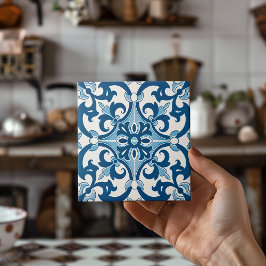 Padrão de estilo Azulejo Fleur De Lis