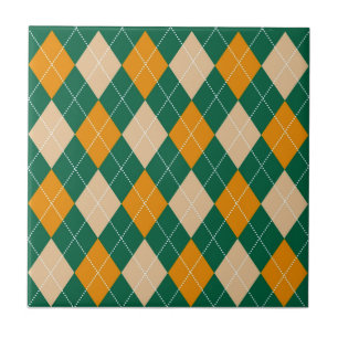 Padrão de Estilo de Mostarda bege Verde Retroativo