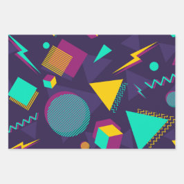 Padrão de estilo Memphis do Vintage 90s