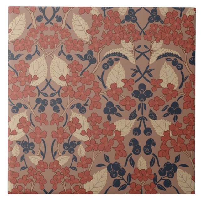 Padrão de estilo outonal William Morris (Frente)