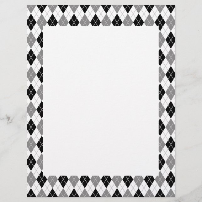 Padrão de Estilo Preto e Branco (Frente)