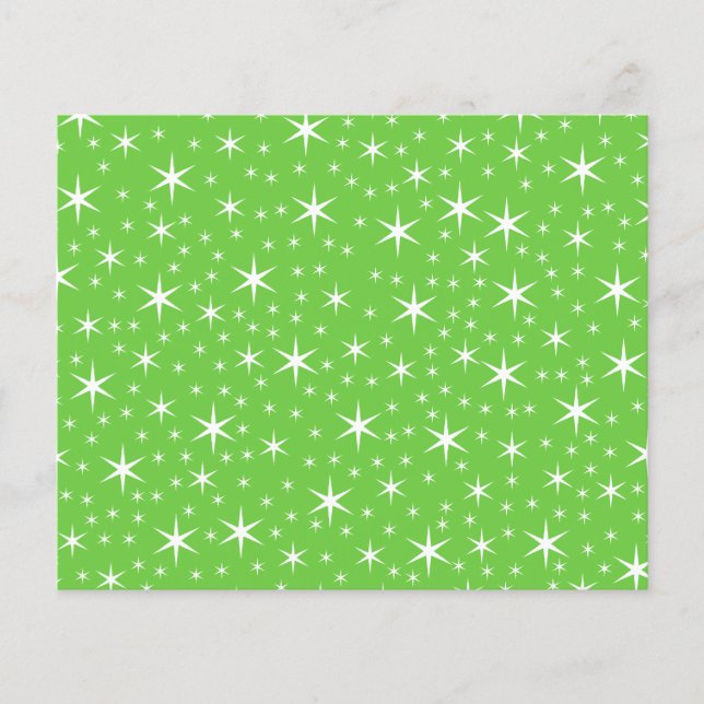 Padrão de Estrela Verde e Branca. (Frente)