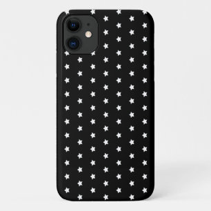 padrão de estrelas brancas na capas de iphone pret