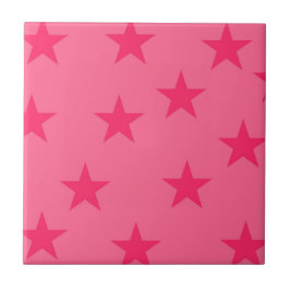 Padrão de Estrelas Geométricas Rosa