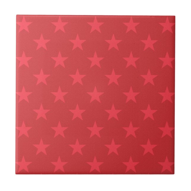 Padrão de estrelas vermelhas (Frente)