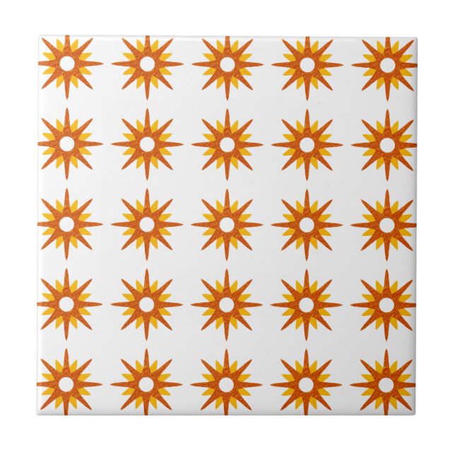 Padrão de explosão de estrelas laranja-vermelho mo (Frente)
