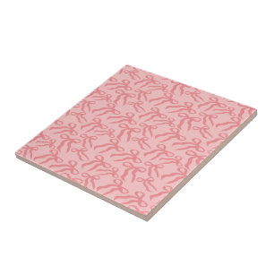 Padrão de faixa contínua em rosa charme e rosa chá
