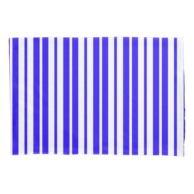 Padrão de Faixa Vertical Branco Azul (Frente)
