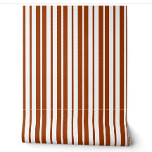 Padrão de Faixa Vertical Branco Castanho