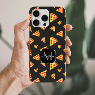 Padrão de fatias de pizza legal e divertida Monogr