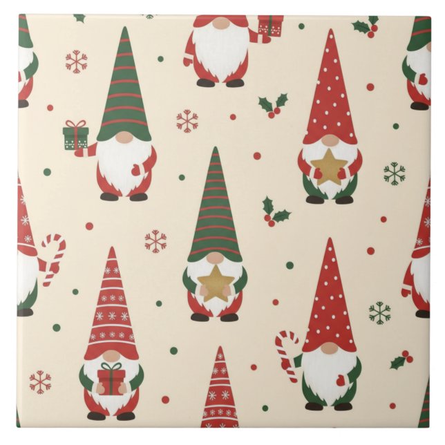 Padrão de festa de Gnome de Natal (Frente)