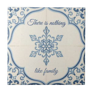 Padrão de floco de neve azul e branco com nome per