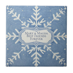 Padrão de floco de neve azul e branco de férias