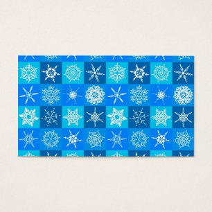 Padrão de Flocos de Neve Azul