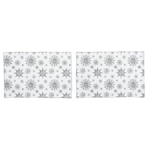 Padrão de Flocos de Neve de cinza