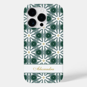 Padrão de Flocos de Neve Personalizado Verde