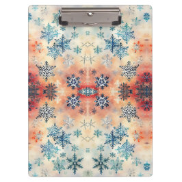 Padrão de Flocos de Neve Vintage - Prancheta