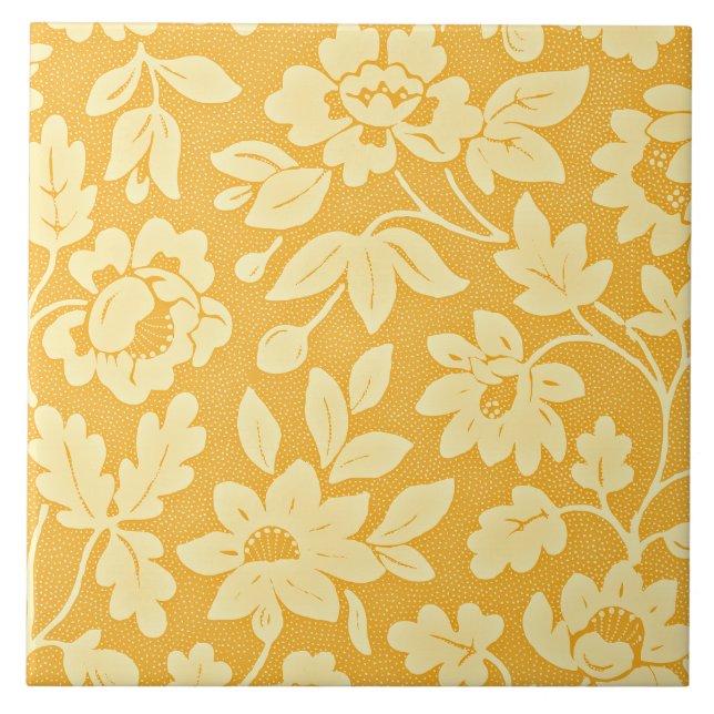 Padrão de Flor Amarela de William Morris (Frente)