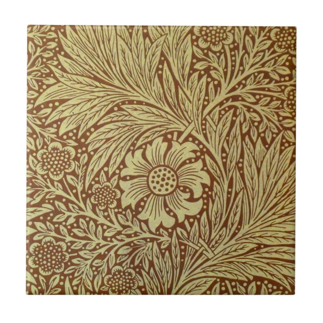 Padrão de Flor Antiga Marigold de William Morris (Frente)