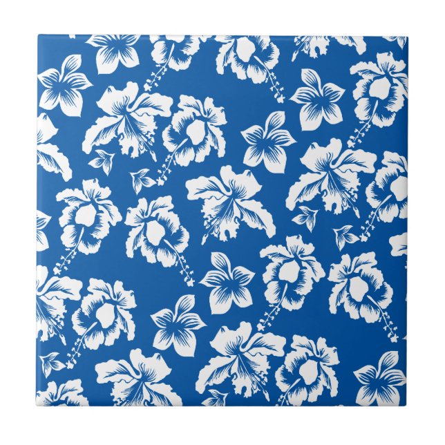 Padrão de Flor Azul Hawiian (Frente)