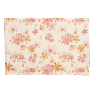 Padrão de flor botânica de terra rustica de Boho