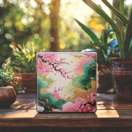 Padrão de flor de cereja inspirado na Ásia