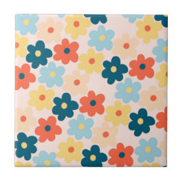 Padrão de Flor de Hippie Colorida