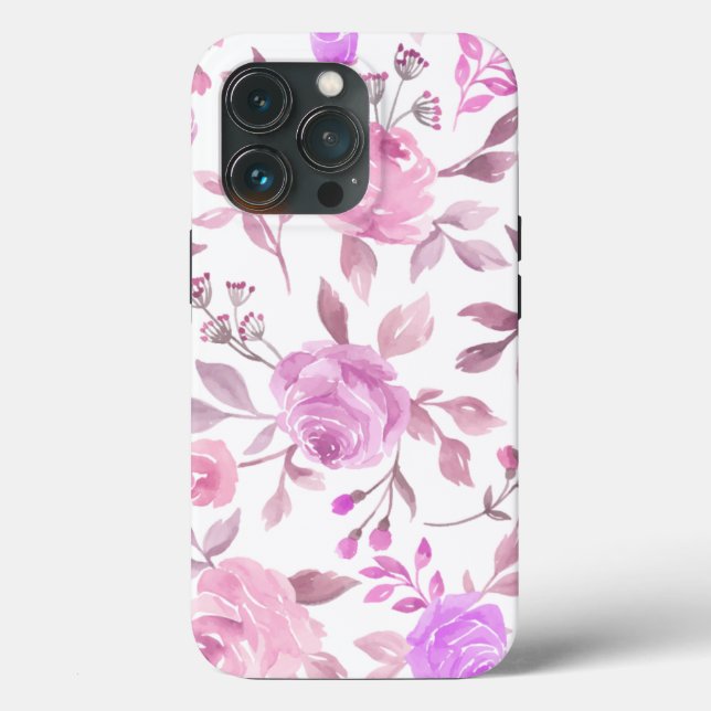 Padrão de Flor de Pastel (Verso)
