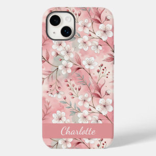 Padrão de Flor de Sakura Personalizado Rosa