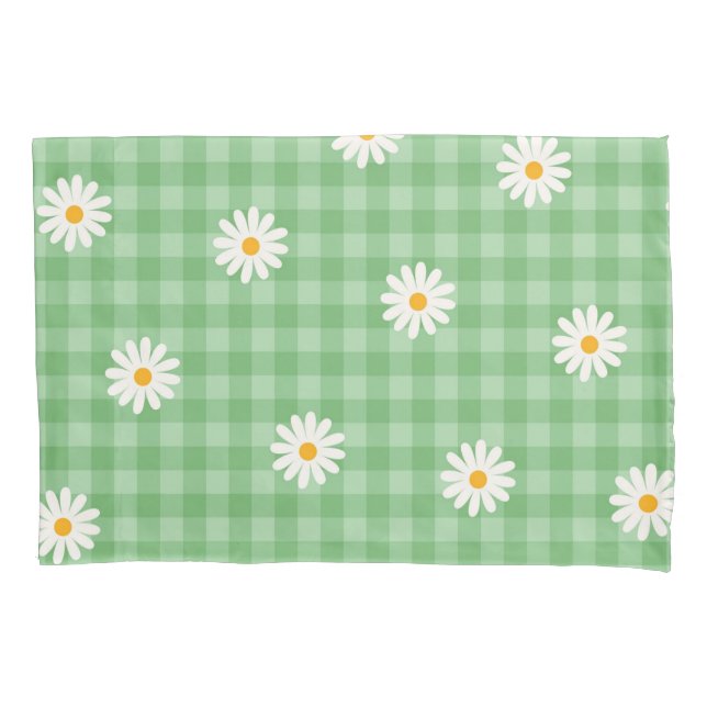 Padrão de Flor de Verificação Gingham da Xadrez de (Frente)