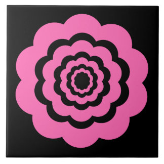 Padrão de Flor Digital Rosa