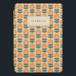Padrão de Flor Escandinavo Personalizado<br><div class="desc">Cobrir de Tablet de Receita Personalizada de Padrão de Flor Escandinavo</div>