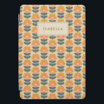 Padrão de Flor Escandinavo Personalizado<br><div class="desc">Cobrir de Tablet de Receita Personalizada de Padrão de Flor Escandinavo</div>
