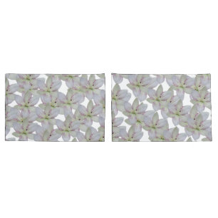 Padrão de Flor Lilar de Raiva Branca Moderna