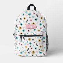 Padrão de Flor Pastel Personalizado Floral Retro