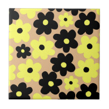 Padrão de Flor Preto Preto de Pré-Disquete