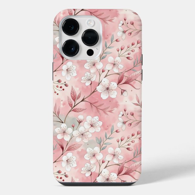 Padrão de Flor Sakura Rosa (Verso)