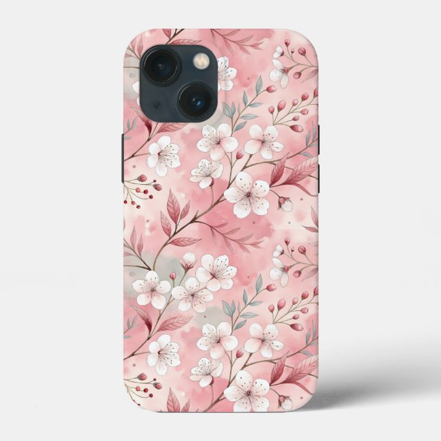 Padrão de Flor Sakura Rosa (Verso)