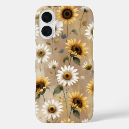 Padrão de flor silvestre Boho para capa de telefon