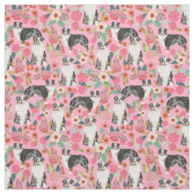 Padrão de florais de tecidos de pastores australia (Modelo)