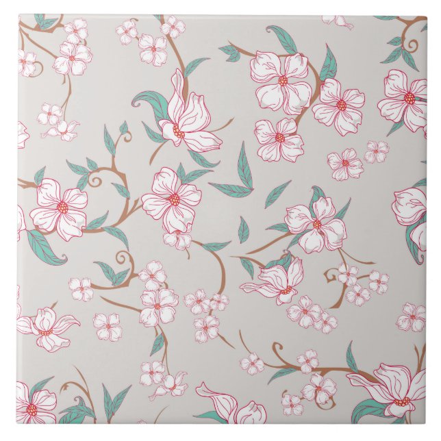 Padrão de Flores Assustadoras (Frente)