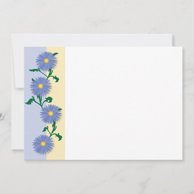 Padrão de flores azuis (Frente)