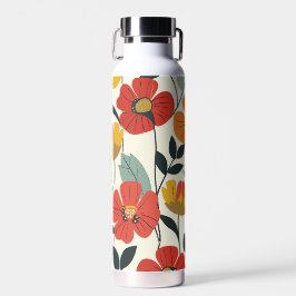 Padrão de Flores Botânicas Florais De Boho Retro