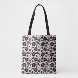 Padrão de flores coloridas 23 - Tote Bag