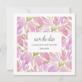 Padrão de Flores de Aquarela Púrpura da Fuchsia