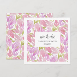 Padrão de Flores de Aquarela Púrpura da Fuchsia