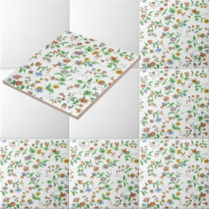 Padrão de Flores-de-Milho Rosas e Ervilhas-de-Chei