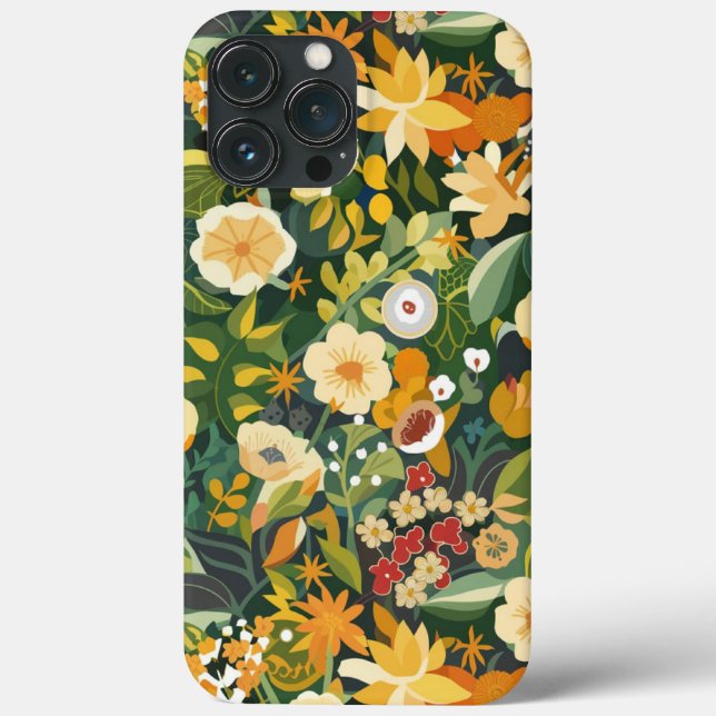 Padrão de Flores de Mola Japonesas de Abstrato Per (Verso)